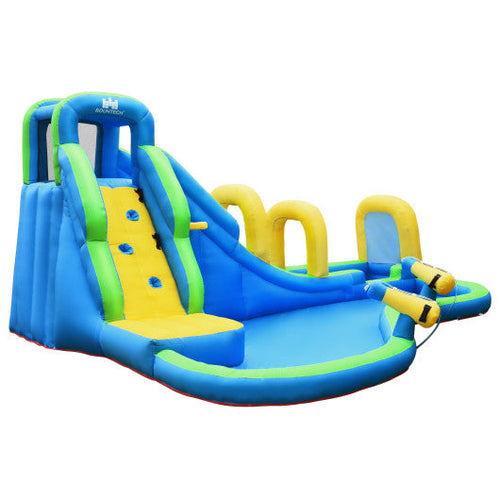 Load image into Gallery viewer, Inflatable Water Slide Kids Bounce House with Water Cannons and Hose Without Blower
