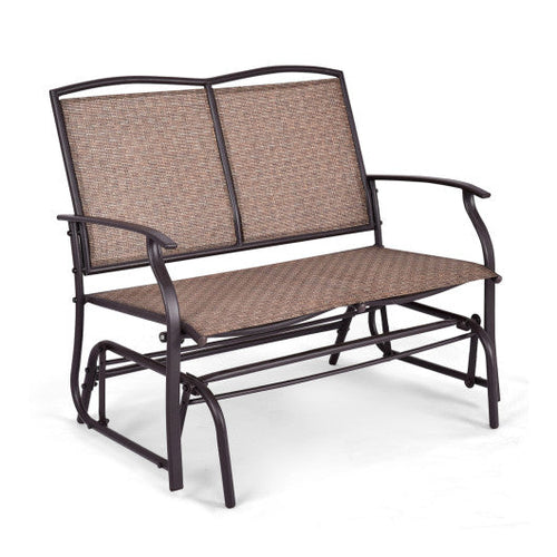 Load image into Gallery viewer, Outdoor Iron Patio Rocking Chair for Backyard and Lawn
