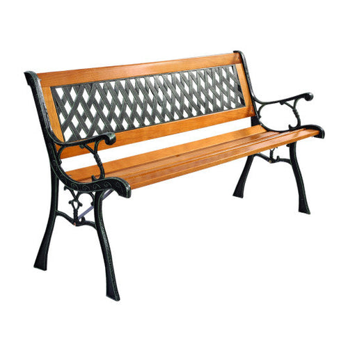 Load image into Gallery viewer, Outdoor Cast Iron Patio Bench
