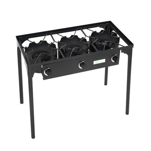 Load image into Gallery viewer, 225000 BTU Portable Propane 3 Burner Gas Cooker
