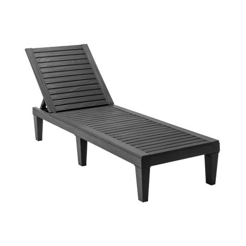 Load image into Gallery viewer, Outdoor Recliner Chair with 5-Position Adjustable Backrest-Black
