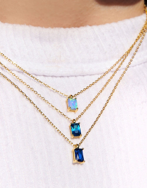 Load image into Gallery viewer, Sapphire Necklace Charm by Little Sky Stone
