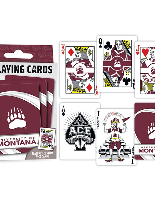 Load image into Gallery viewer, Montana Grizzlies Playing Cards - 54 Card Deck by MasterPieces Puzzle Company INC
