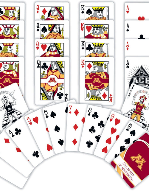 Load image into Gallery viewer, Minnesota Golden Gophers Playing Cards - 54 Card Deck by MasterPieces Puzzle Company INC
