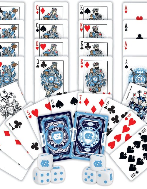 Load image into Gallery viewer, UNC Tar Heels - 2-Pack Playing Cards &amp; Dice Set by MasterPieces Puzzle Company INC
