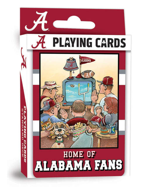Load image into Gallery viewer, Alabama Crimson Tide Fan Deck Playing Cards - 54 Card Deck by MasterPieces Puzzle Company INC

