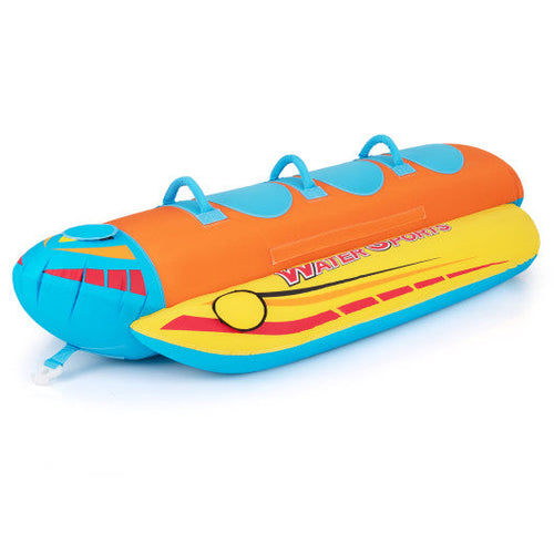 Load image into Gallery viewer, 3-Person Inflatable Banana Boat with 3 EVA-padded Seats and Handles
