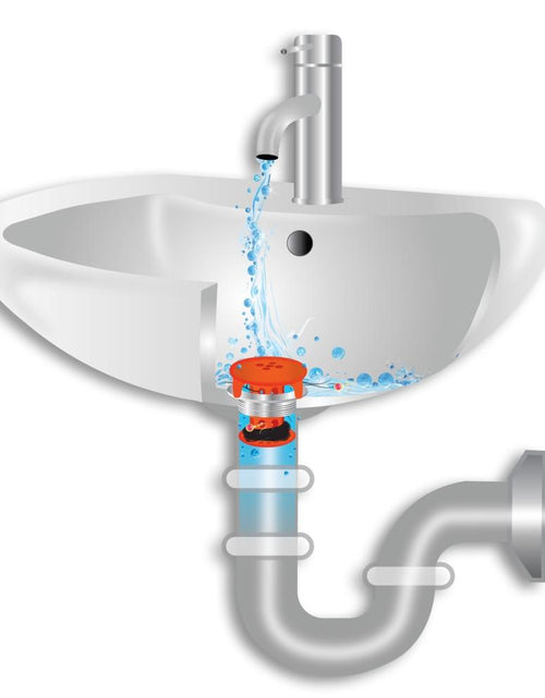 Load image into Gallery viewer, SinkShroom® (Orange) The Hair Catcher That Prevents Clogged Bathroom Sink Drains by TubShroom.com

