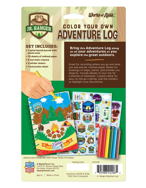 Load image into Gallery viewer, Jr. Ranger - Adventure Log Wood Craft &amp; Paint Kit by MasterPieces Puzzle Company INC
