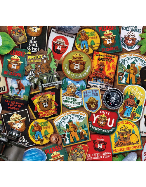 Load image into Gallery viewer, Smokey Bear Patches 1000 Piece Jigsaw Puzzle by MasterPieces Puzzle Company INC
