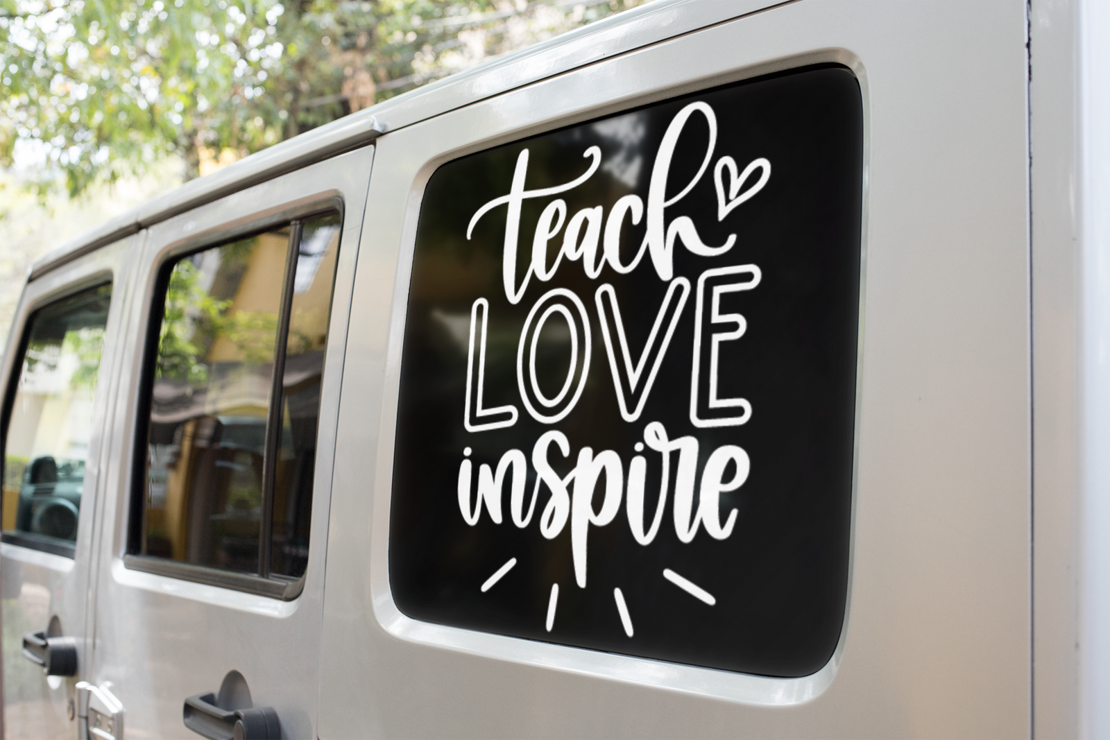 Teach Love Inspire Teacher Sticker by WinsterCreations™ Official Store