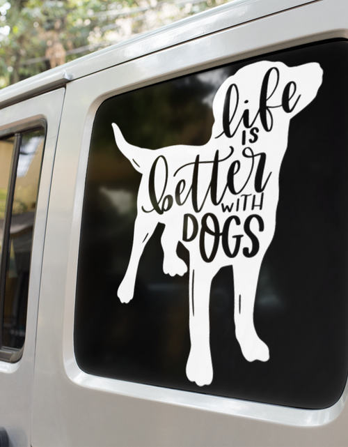 Load image into Gallery viewer, Life Is Better With Dogs Dog Mom Sticker by WinsterCreations™ Official Store
