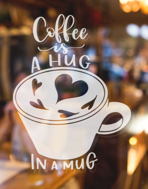 Load image into Gallery viewer, Coffee Is A Hug In A Mug Sticker by WinsterCreations™ Official Store
