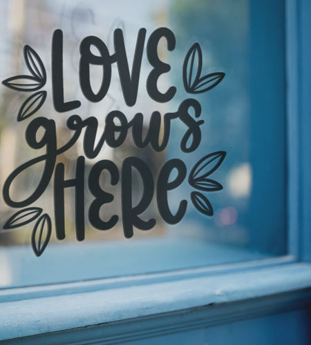Love Grows Here Plant Mom Sticker by WinsterCreations™ Official Store