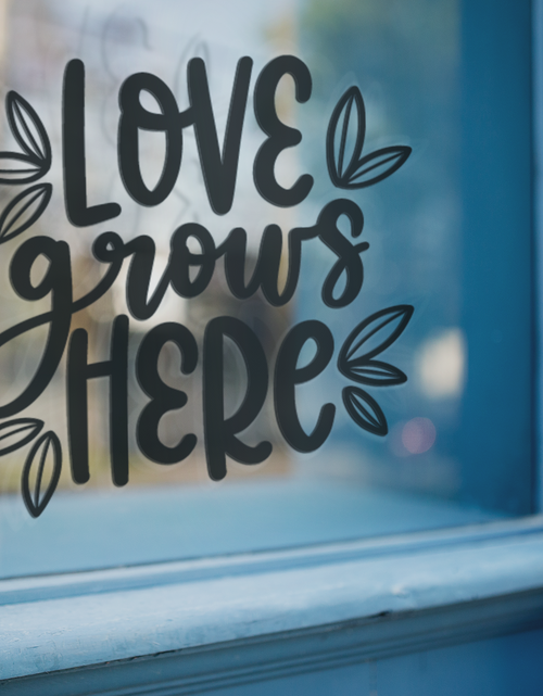 Load image into Gallery viewer, Love Grows Here Plant Mom Sticker by WinsterCreations™ Official Store
