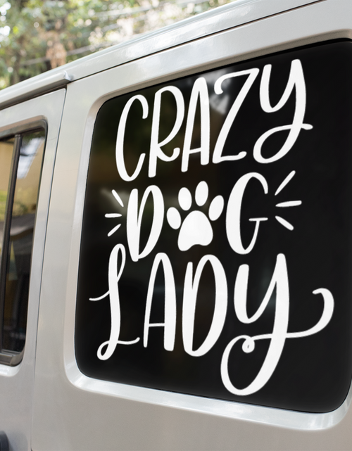 Load image into Gallery viewer, Crazy Dog Lady Dog Mom Sticker by WinsterCreations™ Official Store
