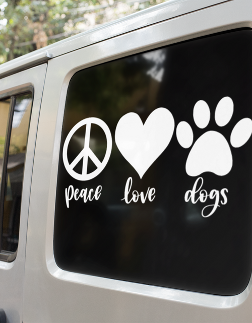 Load image into Gallery viewer, Peace Love Dogs Dog Mom Sticker by WinsterCreations™ Official Store
