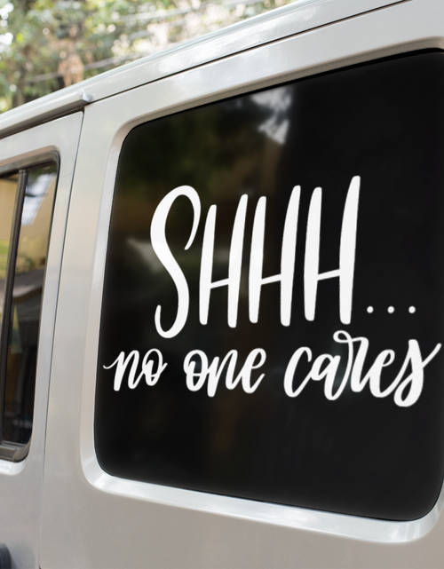 Load image into Gallery viewer, Shhh No One Cares Sarcastic Sticker by WinsterCreations™ Official Store
