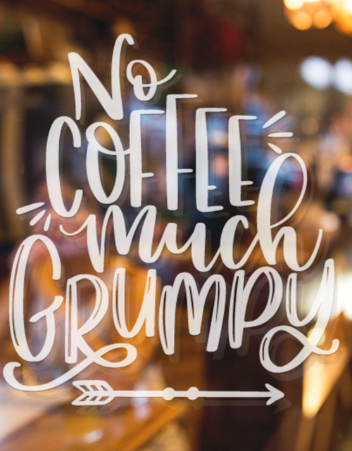 Load image into Gallery viewer, No Coffee Much Grumpy Sticker by WinsterCreations™ Official Store
