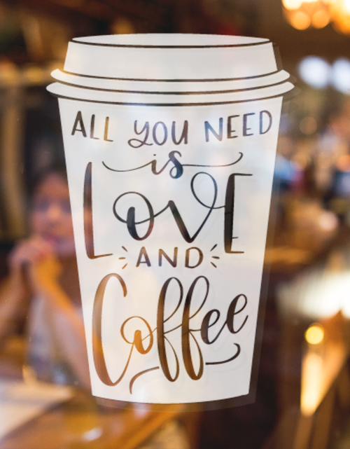 Load image into Gallery viewer, All You Need Is Love And Coffee Sticker by WinsterCreations™ Official Store
