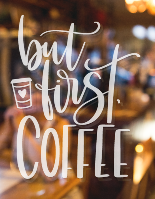 Load image into Gallery viewer, But First Coffee Sticker by WinsterCreations™ Official Store
