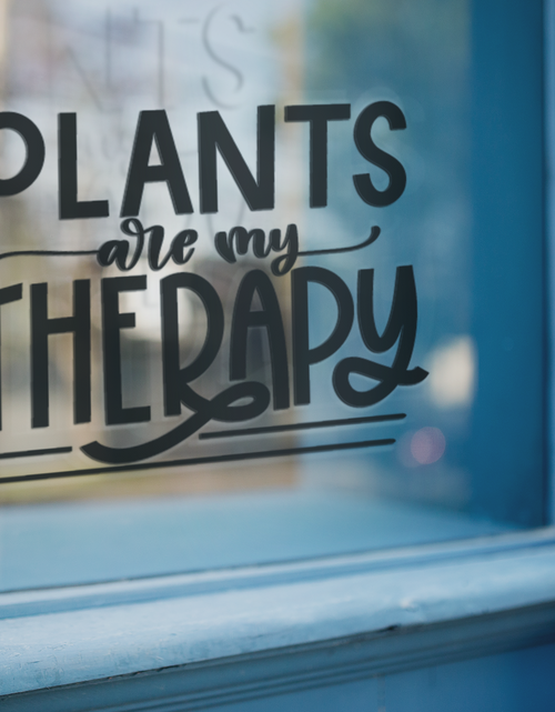 Load image into Gallery viewer, Plants Are My Therapy Plant Mom Sticker by WinsterCreations™ Official Store
