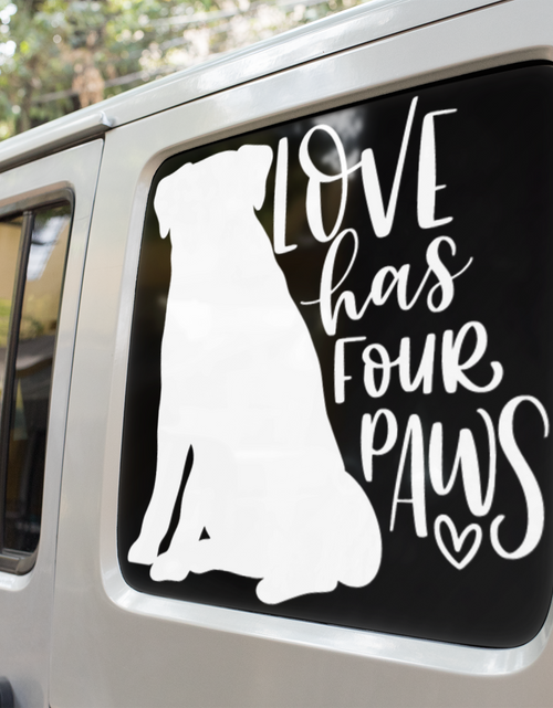 Load image into Gallery viewer, Love Has Four Paws Dog Mom Sticker by WinsterCreations™ Official Store

