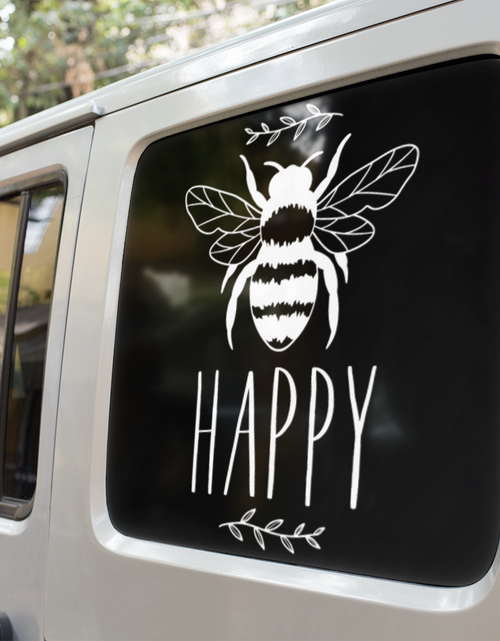 Load image into Gallery viewer, Bee Happy 1 Bumble Bee Sticker by WinsterCreations™ Official Store
