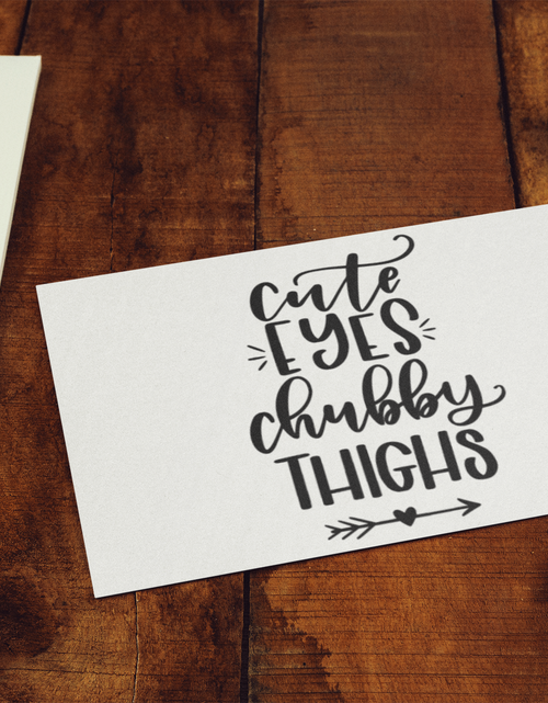 Load image into Gallery viewer, Cute Eyes Chubby Thighs Baby Sticker by WinsterCreations™ Official Store
