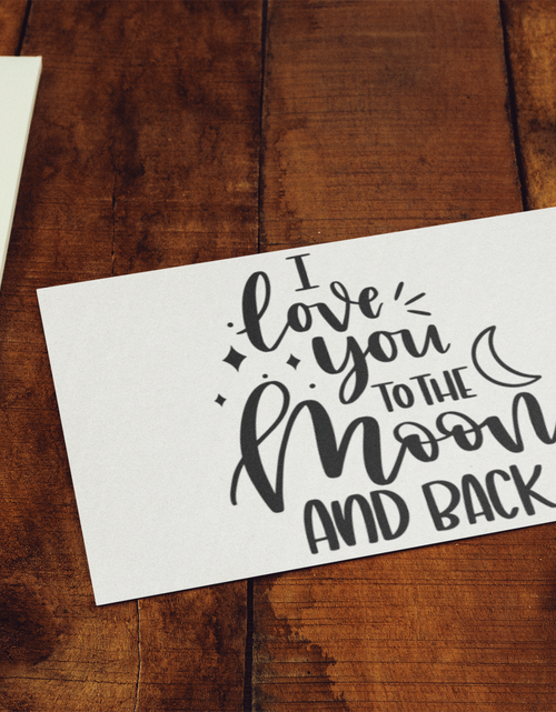 Load image into Gallery viewer, I Love You To The Moon And Back Baby Sticker by WinsterCreations™ Official Store
