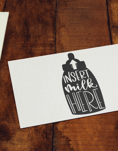 Load image into Gallery viewer, Insert Milk Here Baby Sticker by WinsterCreations™ Official Store
