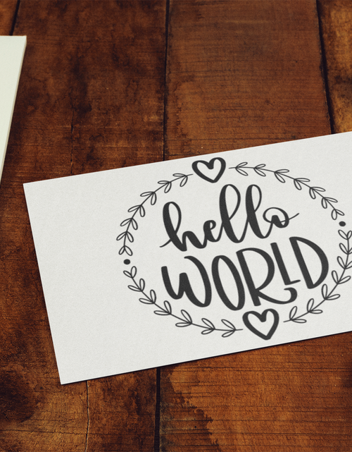 Load image into Gallery viewer, Hello World Baby Sticker by WinsterCreations™ Official Store
