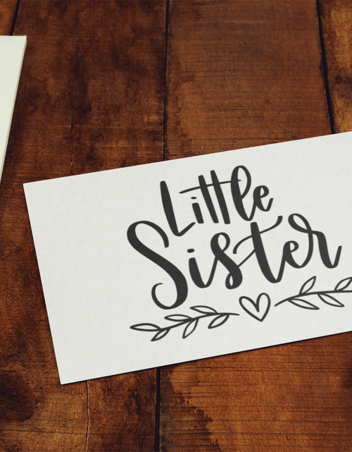 Load image into Gallery viewer, Little Sister OR Big Sister Baby Sticker by WinsterCreations™ Official Store
