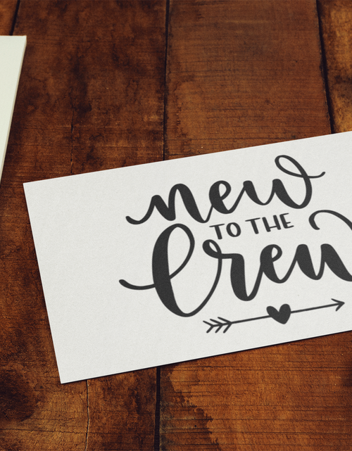 Load image into Gallery viewer, New To The Crew Baby Sticker by WinsterCreations™ Official Store
