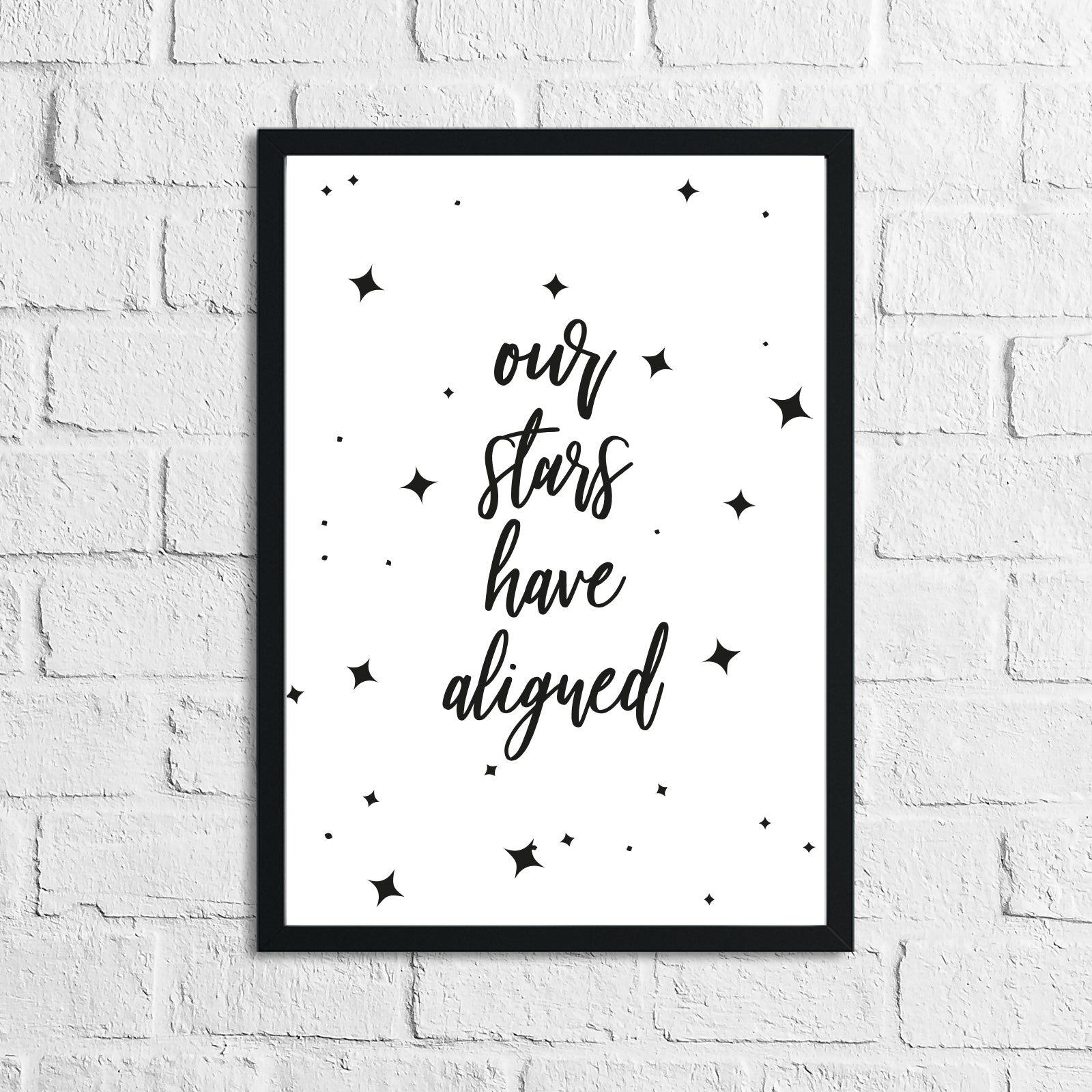 Our Stars Have Aligned Home Inspirational Wall Decor Quote Print by WinsterCreations™ Official Store