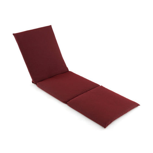 Load image into Gallery viewer, Outdoor Chaise Lounge Cushion Patio Furniture Folding Pad with Fixing Straps-Red
