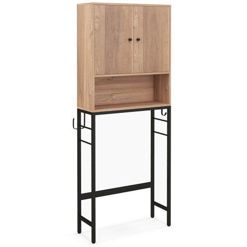 Load image into Gallery viewer, Over The Toilet Storage Cabinet with 2 Doors and Adjustable Shelf-Natural
