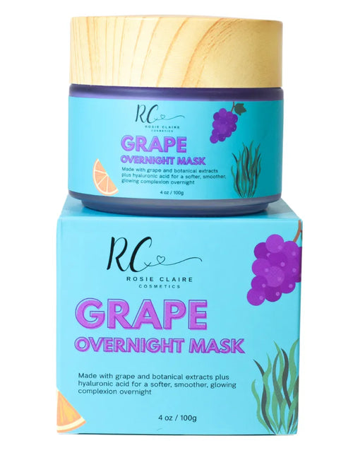 Load image into Gallery viewer, Overnight Hydrating Antioxidant Vitamin C Hyaluronic Acid Sleeping Facial Mask Large 4oz Size by Rosie Claire Cosmetics
