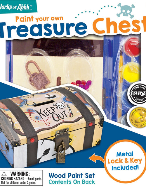 Load image into Gallery viewer, Treasure Chest Wood Craft &amp; Paint Kit by MasterPieces Puzzle Company INC
