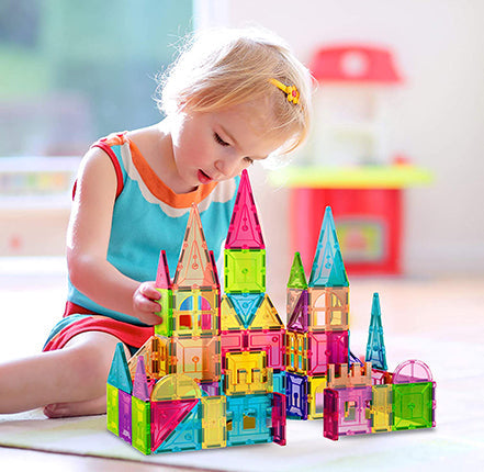 Load image into Gallery viewer, Contixo ST4 Magnetic Tiles 112 PCs 3D Building Blocks by Contixo
