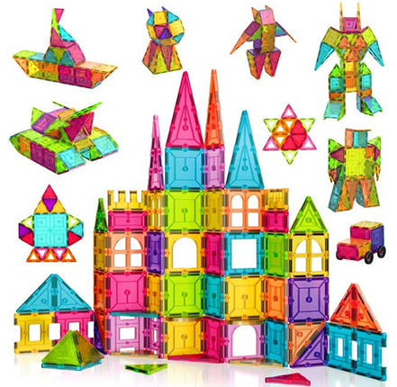 Load image into Gallery viewer, Contixo ST4 Magnetic Tiles 112 PCs 3D Building Blocks by Contixo
