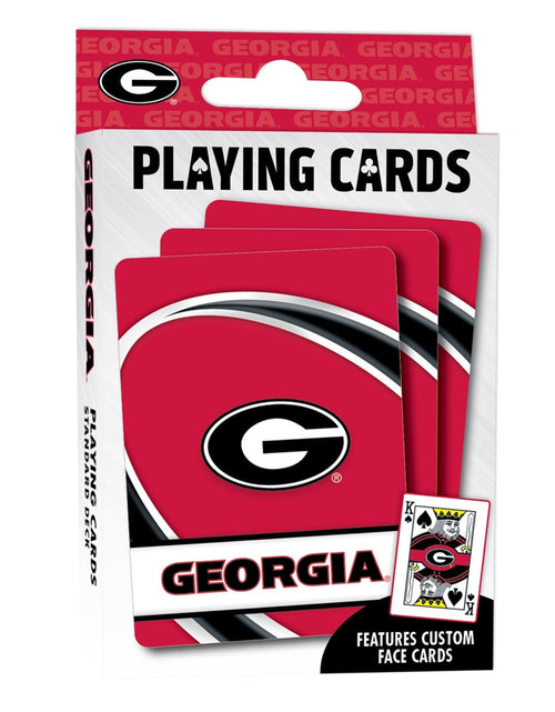Load image into Gallery viewer, Georgia Bulldogs Playing Cards - 54 Card Deck by MasterPieces Puzzle Company INC
