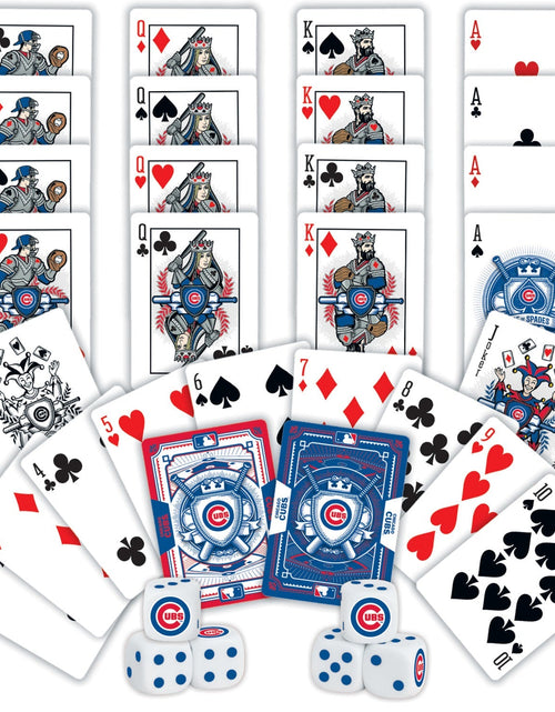 Load image into Gallery viewer, Chicago Cubs - 2-Pack Playing Cards &amp; Dice Set by MasterPieces Puzzle Company INC
