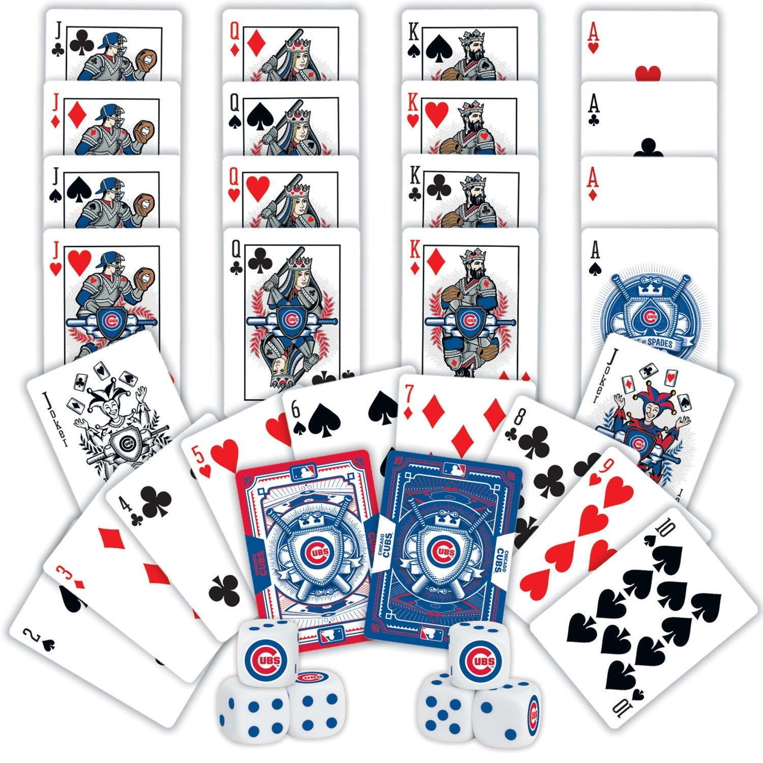 Chicago Cubs - 2-Pack Playing Cards & Dice Set by MasterPieces Puzzle Company INC