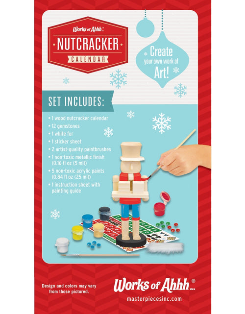 Load image into Gallery viewer, Nutcracker Calendar Wood Paint Set by MasterPieces Puzzle Company INC
