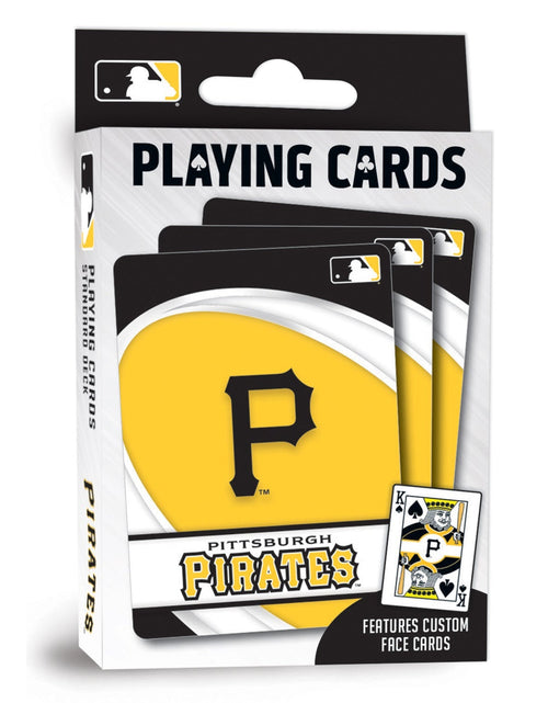 Load image into Gallery viewer, Pittsburgh Pirates Playing Cards - 54 Card Deck by MasterPieces Puzzle Company INC
