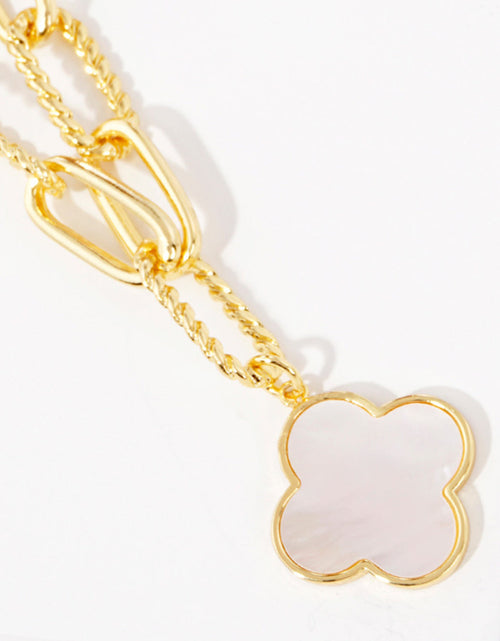 Load image into Gallery viewer, Paperclip Clover Necklace by Embellish Your Life
