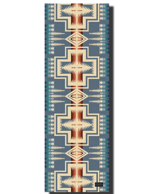 Load image into Gallery viewer, Pendleton x Yune Yoga Mat Harding Grey 5mm by Yune Yoga
