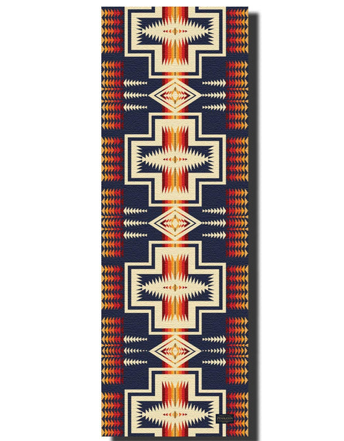Load image into Gallery viewer, Pendleton x Yune Yoga Mat Harding Navy 5mm by Yune Yoga

