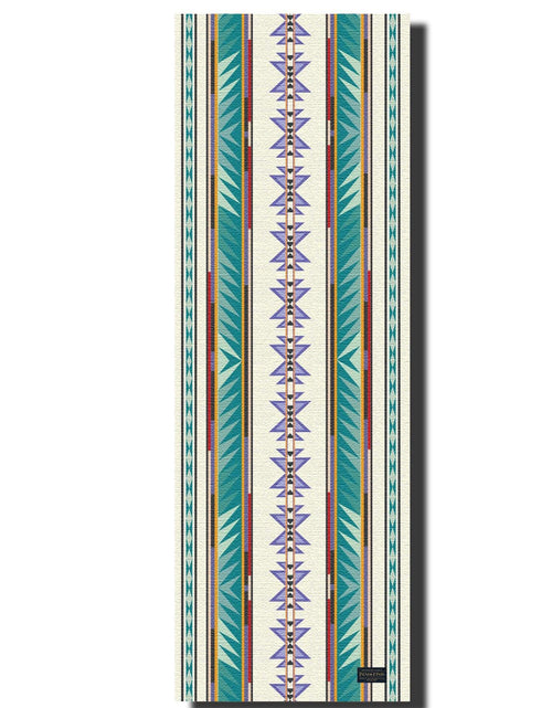 Load image into Gallery viewer, Pendleton x Yune Yoga Mat Turquoise Ridge 5mm by Yune Yoga
